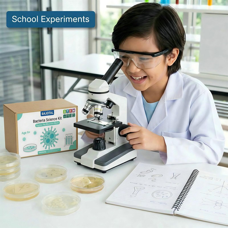 Bacteria Growing Kit with Pre-Poured Agar Plates | LB Agar