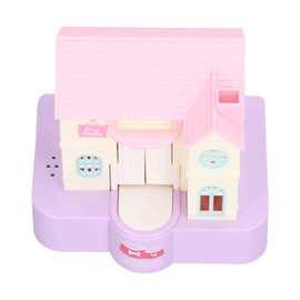 Doghouse Money Saving Box, Automatic Coin Swallowing Automatic Cute Piggy Bank with Light Music Effects Toy Gift for Kids (Purple Lucky Dog)