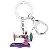 DOWAY Cute Enamel Sewing Machine Keychain Key Chains Ring for