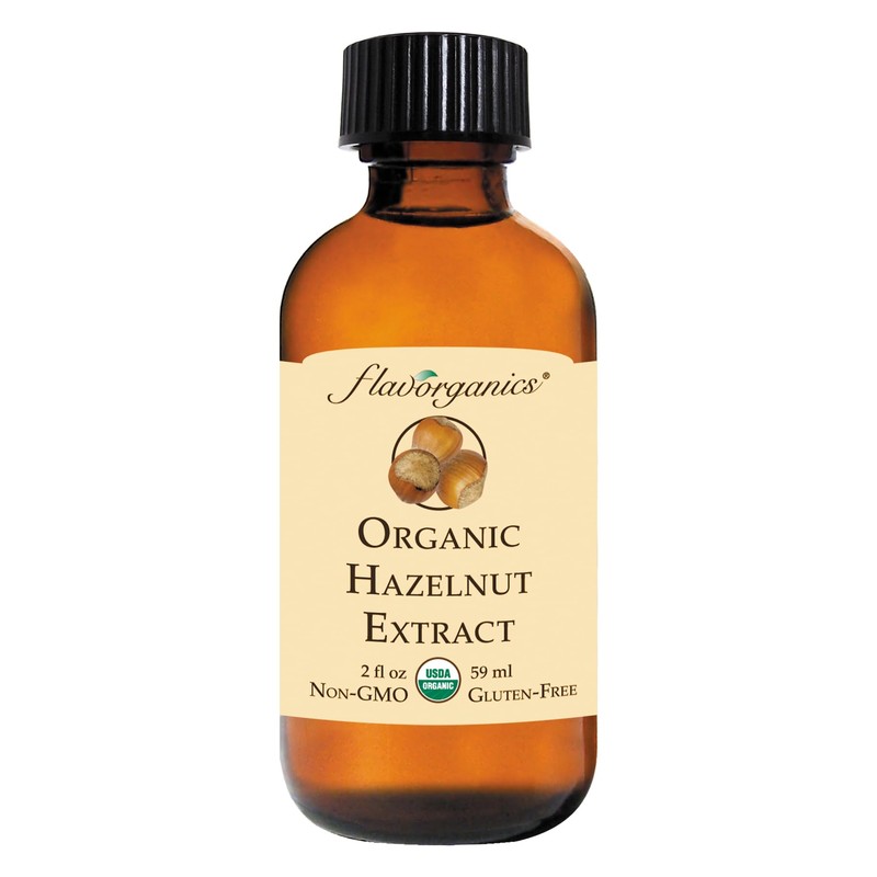 Flavorganics Organic Extract, Hazelnut, 2 Ounce