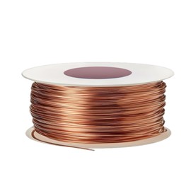 Jortmrd Reiner Kupferdraht 0.5mm x 50m T2 Blanker Kupferdrähte Basteldraht Schmuckdraht Kupferdrahtspule Copper Wire für Elektrokultur Gartenarbeit Pflanzen Handwerk Schweißen DIY Schmuckherstellung