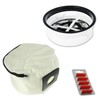 SPARES2GO Cloth Filter + Reusable Washable Zip Bag for Numatic