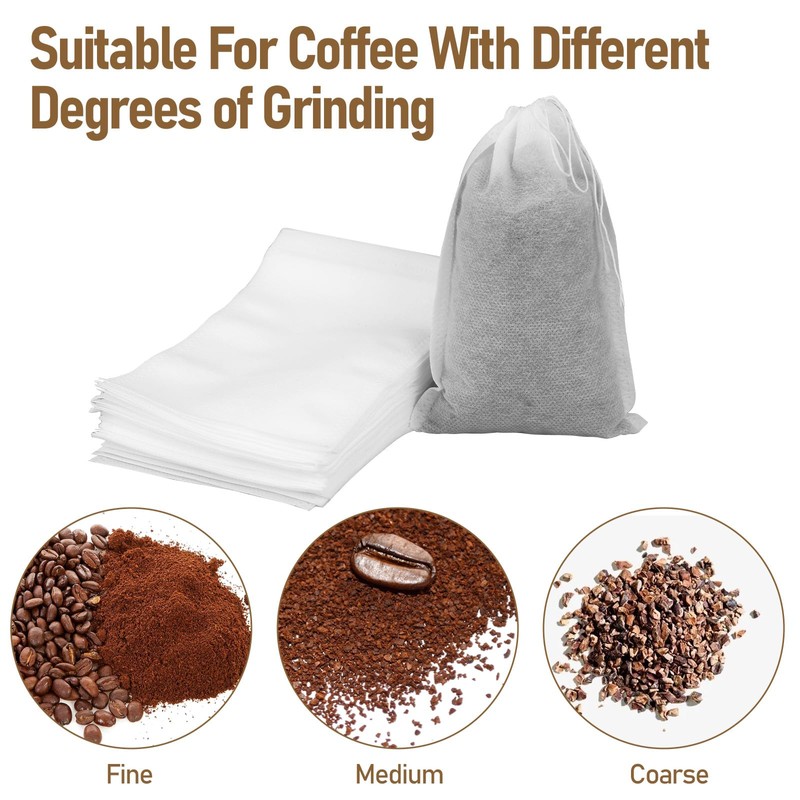 50 Pcs Cold Brew Bags No Mess Coffee Bags 6x10