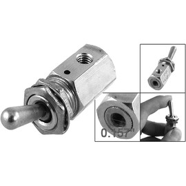 TV-3S Electric Solenoid Air Valve Knob Toggle Value Switch, Pneumatic Mechanical Air Valve 2 Position 3 Way