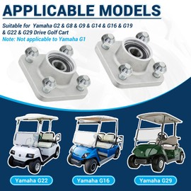 CartClan Golf Cart Front Wheel Hub Assembly, Suitable for Yamaha G2 G8 G9 G14 G16 G19 G22 G29 Drive Golf Cart, Replacement Part OEM#: JG5-WF511-10-00