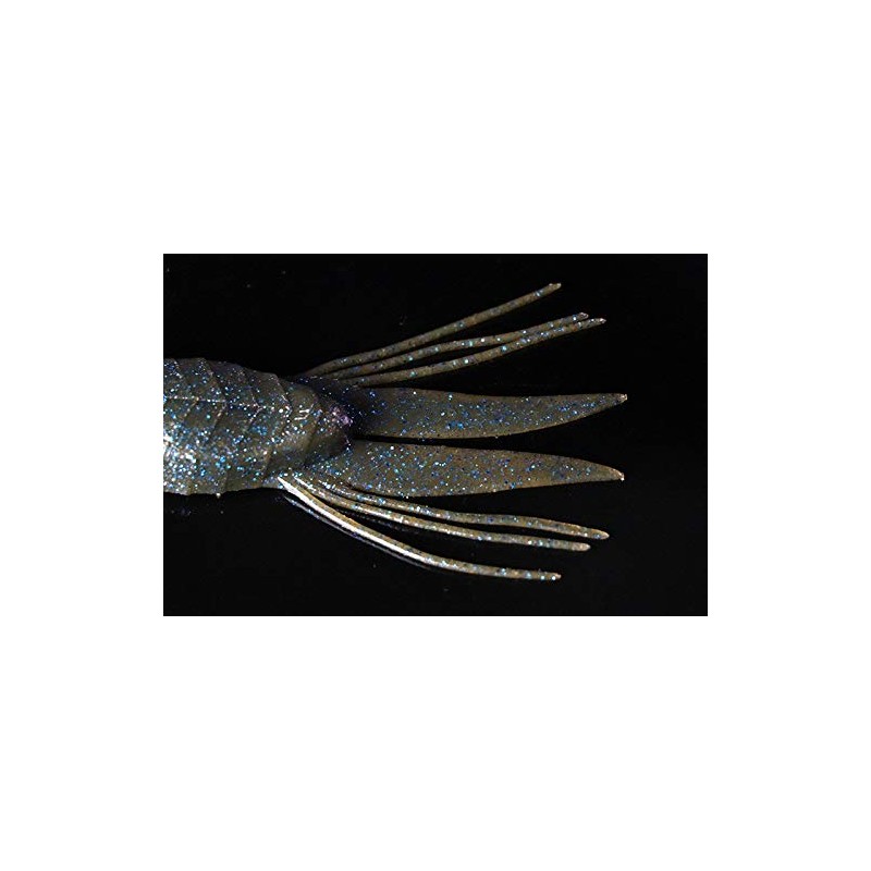 JACKALL Worm RV-Drift Craw, 4.0", RV Black