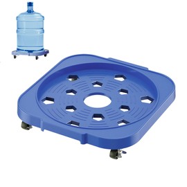 5 Gallon Water Bottle Jug Caddy with Wheels Heavy Duty, 5 Gallon Bucket Dolly Garden Flower Pot Movers, Plant Stroller, with 4 Wheels