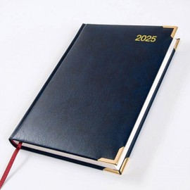 2025 A5 Diary - Page a Day - Blue - Baron - 504