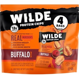 WILDE BRANDS Buffalo Chicken Protein Chips Multipack, 5.4 OZ