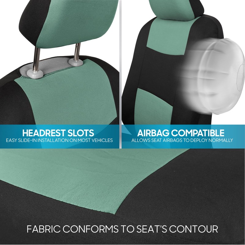BDK PolyPro Car Seat Covers Full Set in Mint on