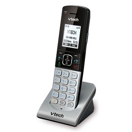 VTech DS6290 Accessory Cordless Handset, Silver/Black | Requires A DS6291 Series Cordless Phone System to Operate