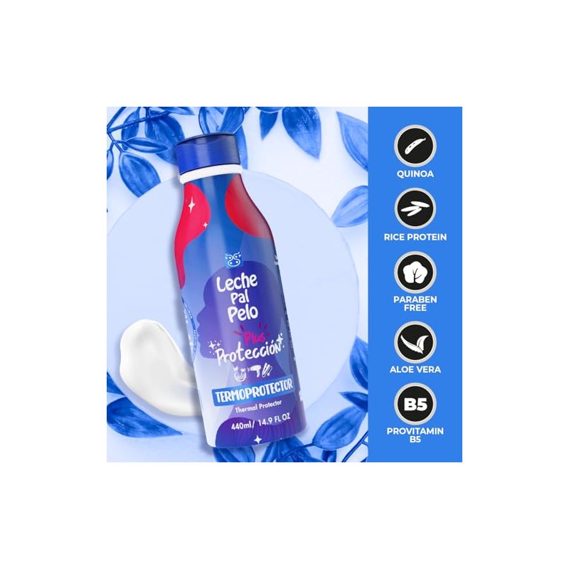 Leche Pal Pelo - Colored Hair; Thermal Protectant Treatment with