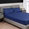 Fitted Sheet 25CM Deep Bed Sheet Single Size 90X190CM Navy