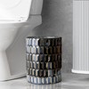 Escenzy Modern Bathroom Trash Can Mosaic Glass 6L | Decorative