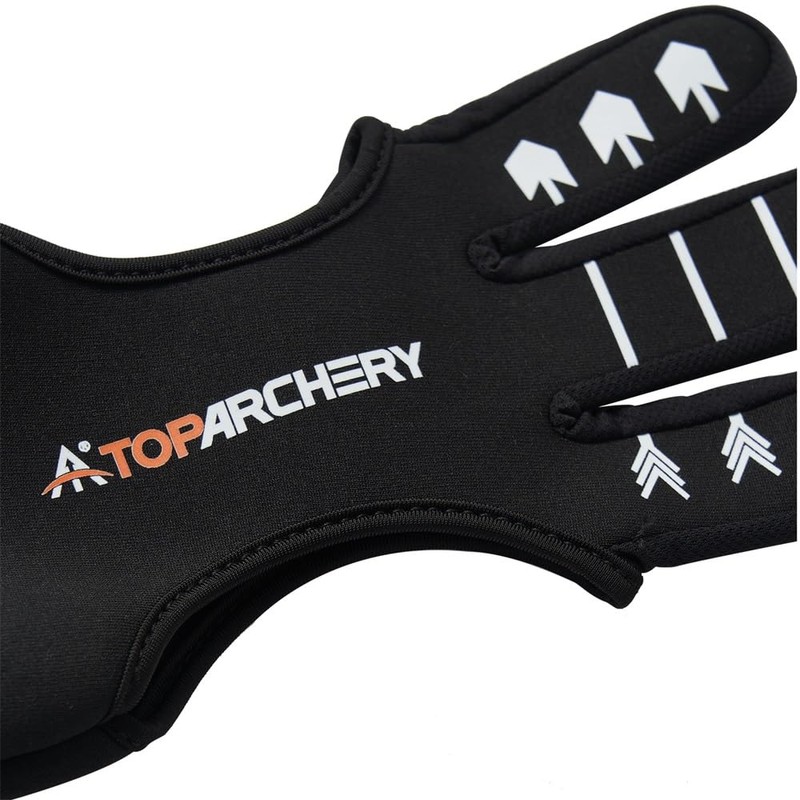TOPARCHERY Archery Glove Three Finger Guard - Shooting Gloves Finger