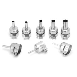 Heat Gun Nozzle 8 Pieces Stainless Steel Heat Gun Nozzle Heat Resistant Nozzle for 850 Heat Gun 3~12 mm
