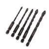 Twist Drill Set Wall Triangular Drill Bits 4MM 5MM 6MM
