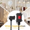 STARELO Extension cord with on/off switch, IP66 waterproof,Inline Power Switch