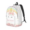 UJDUYSD Unicorn Rainbow Backpack for Girls Boys, Customized with Name,