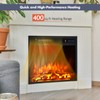 Giantex Electric Fireplace Insert Heater- Wall Recessed/Mounted Fire Places Electric