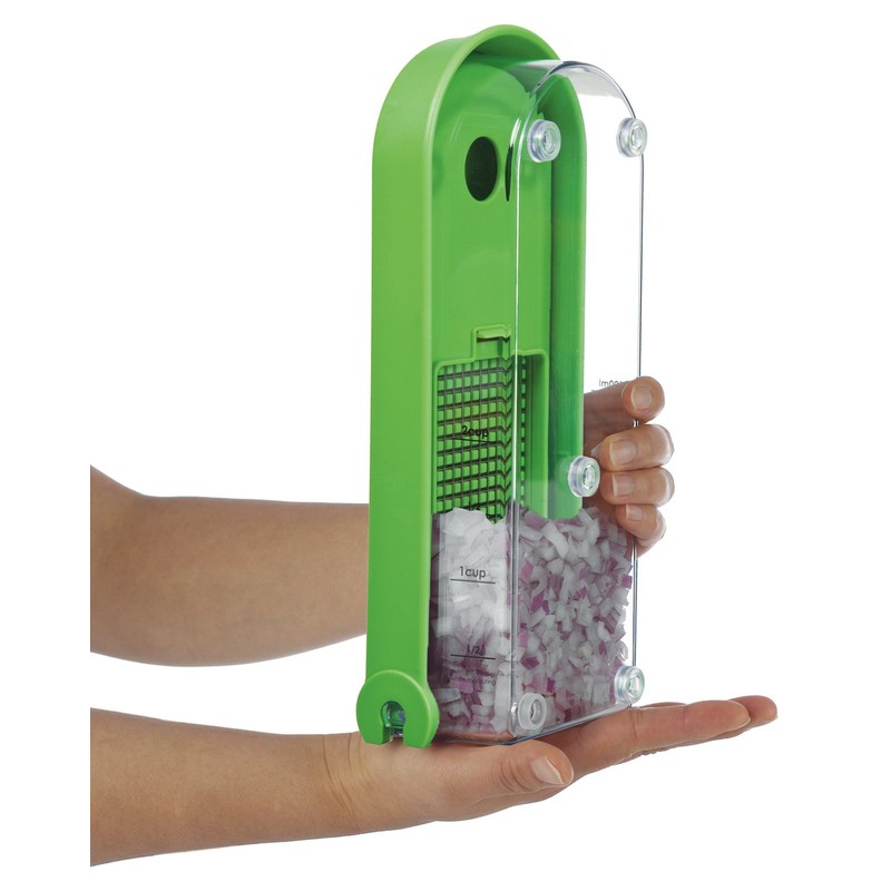 PrepWorks 3-Blade Dice & Slice Chopper – Multi-Function Vegetable and