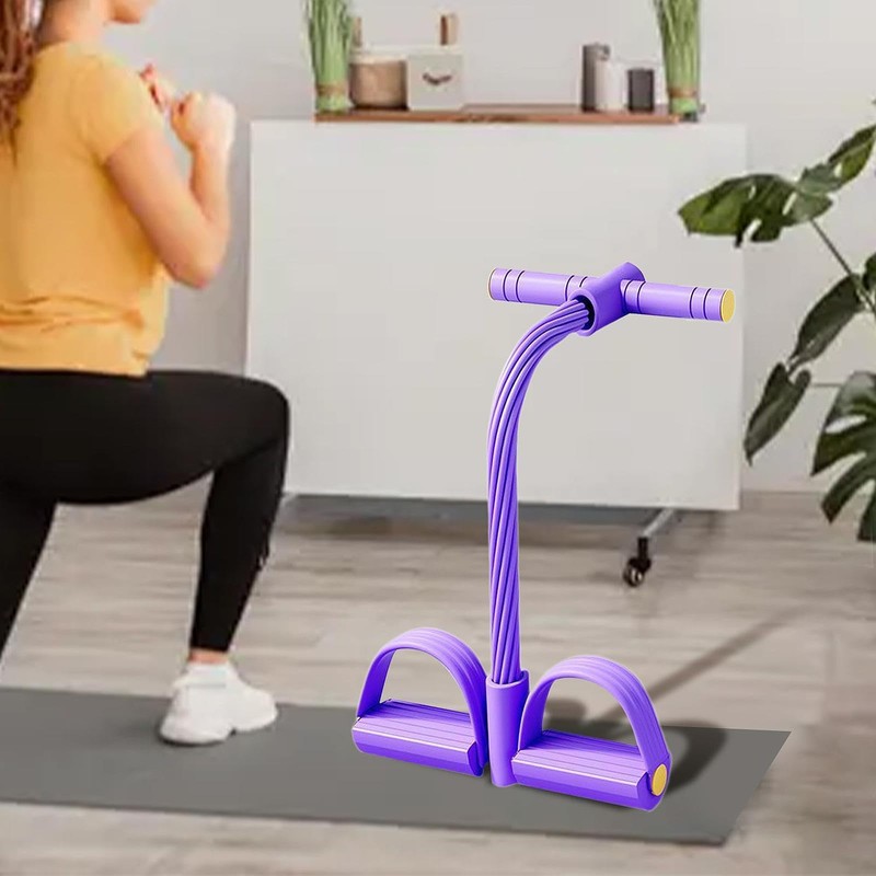 Qianly Pedal Resistance Band Exercise Band Multifunction Tension Rope for