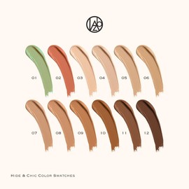 Oz Lab Beauty Hide and Chic Liquid Concealer – Sand (HC-06) – Full Coverage, Lightweight, Matte Finish, SPF 30++, Vegan, Cruelty-Free – 0.35 fl oz / 10 ml,pack of 1