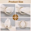 sourcing map 2pcs Silk Scarf Ring Clip, Pearl T-Shirt Ties