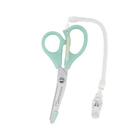 MY-NS0330G Nurse Scissors with Bag, Green, Mint, Mint, Green, Scissors, Nurse Scissors, Comes with Strap, Clip, Pastel Color, Alcohol Cleaning, Fluorine Processed, Storage Bag, Nurse