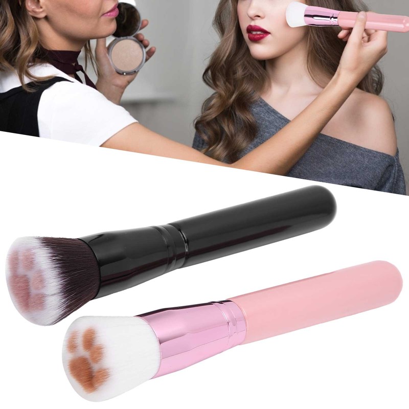2pcs Makeup Brush Soft Hair Foundation Contour Powder Cat Claw