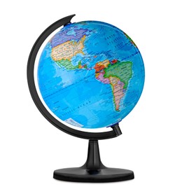 GOCHANGE 8" Kids Globe, Political Globe with HD Waterproof Surface & Writable & Erasable Globe & Bright Colors to Stimulate Children's Interest, Funny Educational Tools & Desk Decoration & Gifts