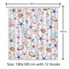 APROPHIC Ocean Shower Curtain, 180 x 180 cm, Starfish Shell
