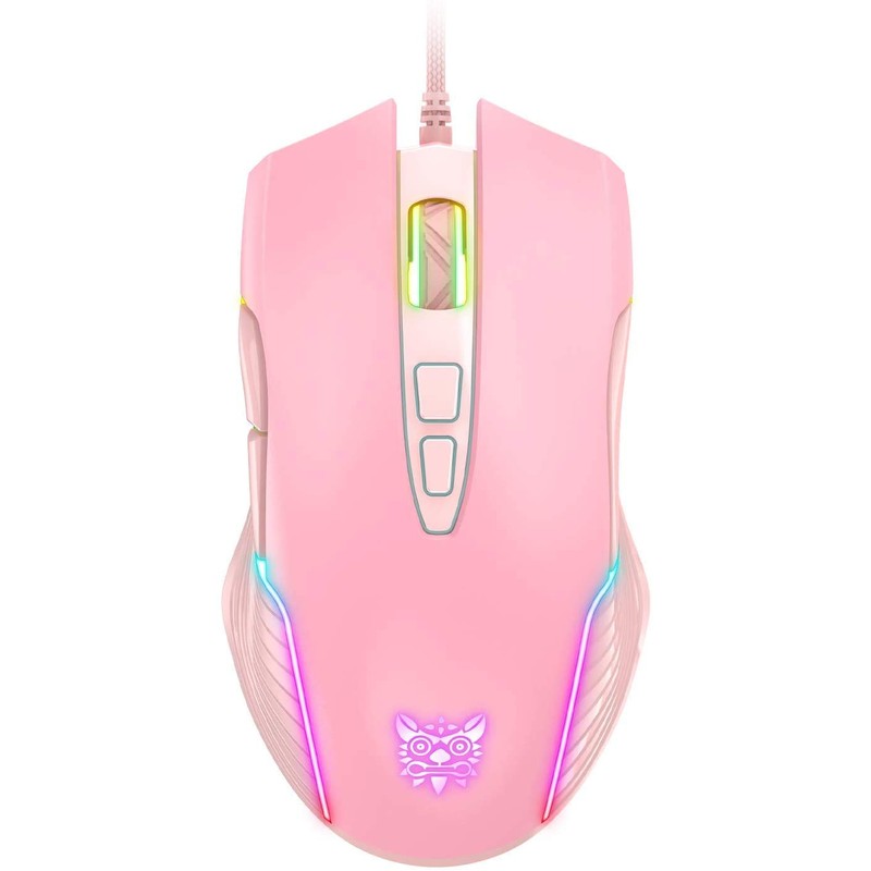 PHNIXGAM Wired Gaming Mouse, Ergonomic RGB Computer Mouse with RGB