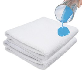 Set of 2 Waterproof Mattress Protector Sheets/Covers Fits 140x70 cm Baby Cot Bed