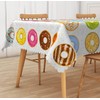 Losuya Donut Table Cloth Donut Theme Party Rectangular Reusable Picnic