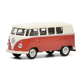 Schuco 452017100 VW T1 Bus, Beige 1:64 Volkswagen Heart 452017100-VW, Model Car, Model Vehicle, Red, Cream
