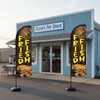 Fried Fish Feather Flag, 8.2ft Fried Fish Flag with Aluminum