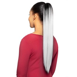 Foxy Silver (Ds18) - Heat Resistant Fiber Ponytail in 2