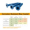 Allkeen 3/16" x 1-1/4" Torx Head Concrete Screws for Anchoring