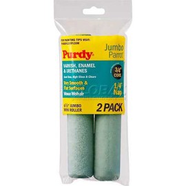 Purdy Parrot Mohair Blend 1/4 in. x 6.5 in. W For Very Smooth Surfaces 2 pk Paint Roller Cover Mini