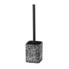 Terrazzo Toilet Brush Set Black
