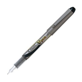 Pilot SVP200MS10B Fountain Pen V-Pen, Medium Point, Black, 10 Count