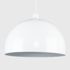 MiniSun | Modern Gloss White Metal Dome Ceiling Light Shade