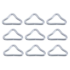 esowemsn 20pcs Triangle Rings Stainless Steel Triangle Ring Buckle V-Shaped Ring Quick Connected High Strength Spring Buckle Trampoline Triangle Ring Accessories