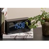Karlsson Table Clock Boxed LED Black