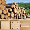 24 PCS Unfinished Square Wood Coasters, SIJDIEE 4 Inch Blank