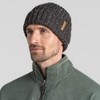Craghoppers Mens Riber Chunky Knit Beanie Hat with Microfleece Lining