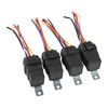 4 Pack 12V DC Waterproof Relay and Harness 40/30 AMP