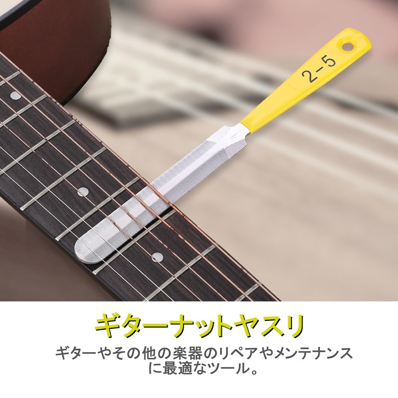 Guitar Repair Tools, Guitar Maintenance Tools, Nut File, Set of