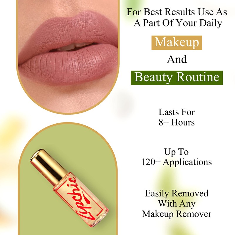 Ella International Lip Chic – 6-Pack All-Day Lipstick Sealer, Smudge-Proof